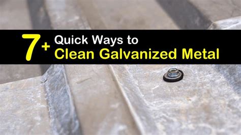 how to clean galvanized sheet metal|remove corrosion from galvanized steel.